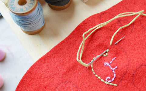 Lucy Owl's back stitch pattern