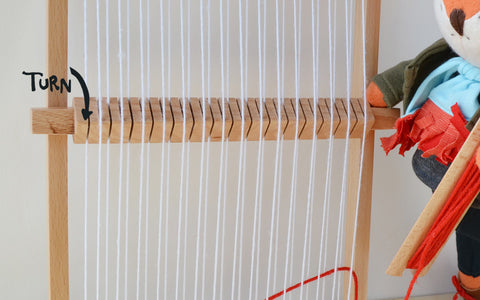 Owen Fox Weaving at his Loom