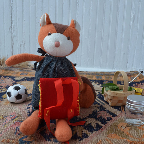Josie Chipmump with doll backpack