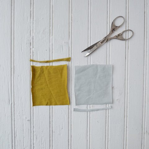Cutting fabric for the herb pillow