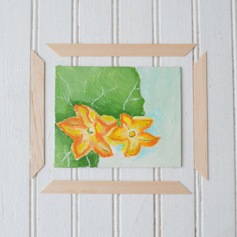 Wood sticks for doll picture frames