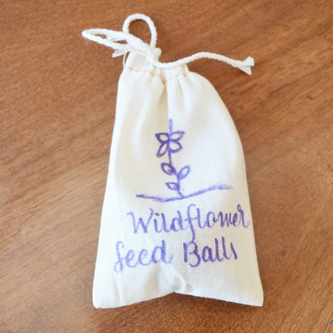 Bag for wildflower seed balls