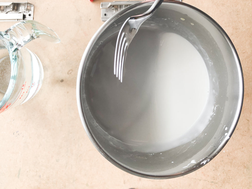water with cornstarch