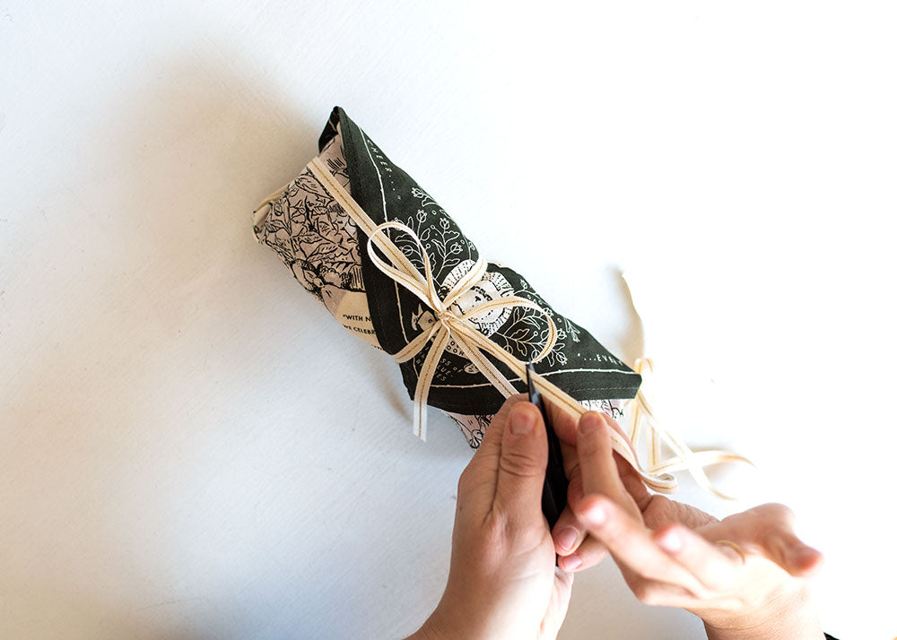 Add some ribbon to anchor it in place!