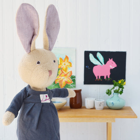 Juliette Rabbit with her picture frames