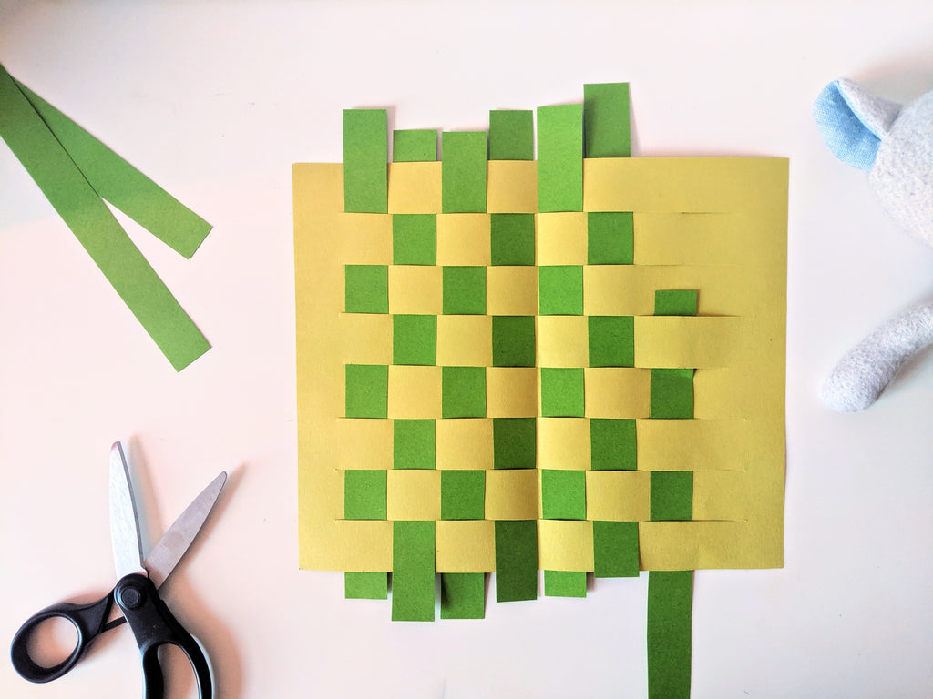 Max Raccoon's Paper Weaving Placemat Craft