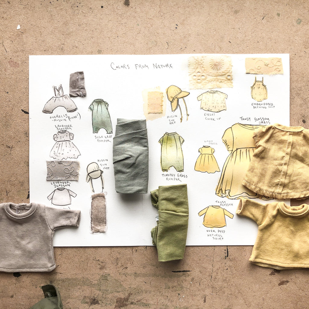 natural dyes sketch
