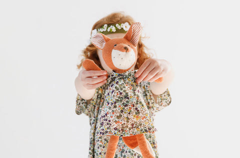 Cleo with Flora Fox wearing Tea Party Dress in brambleberry
