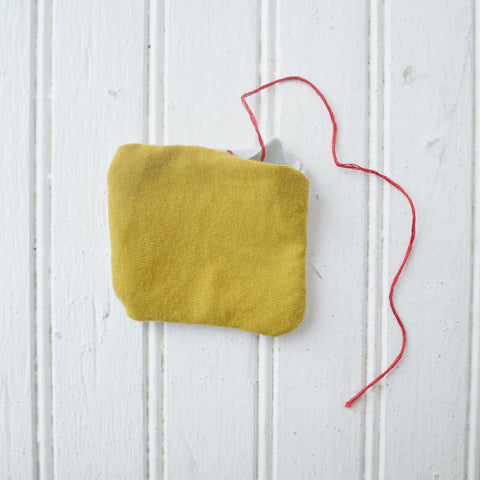 Turning the pillow inside out