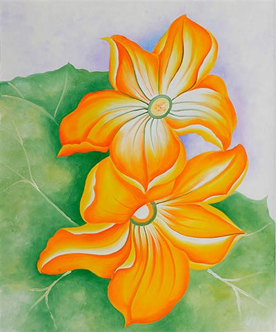 Painting - "Squash Bottoms" by Georgia O'Keeffe