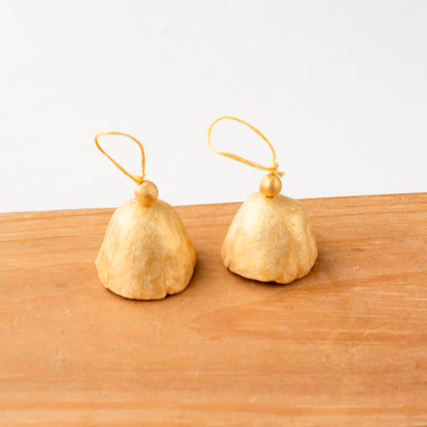 pair of completed golden bells
